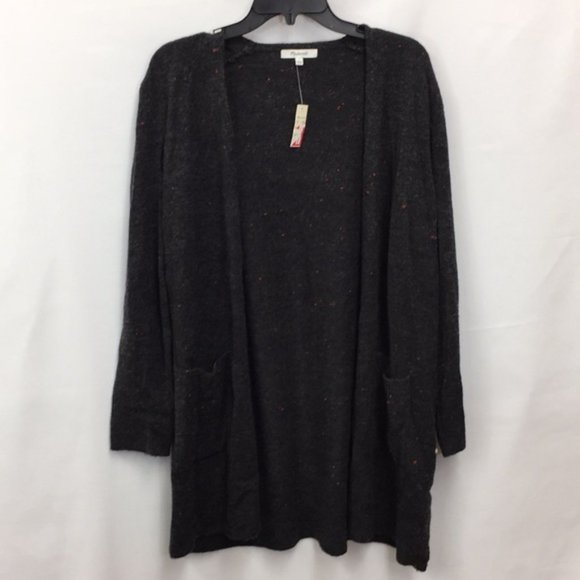Madewell Donegal Kent Wool Blend Cardigan Black - Picture 2 of 5